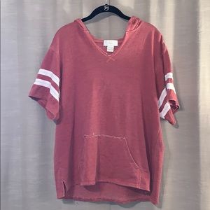 Braeve hooded varsity tee